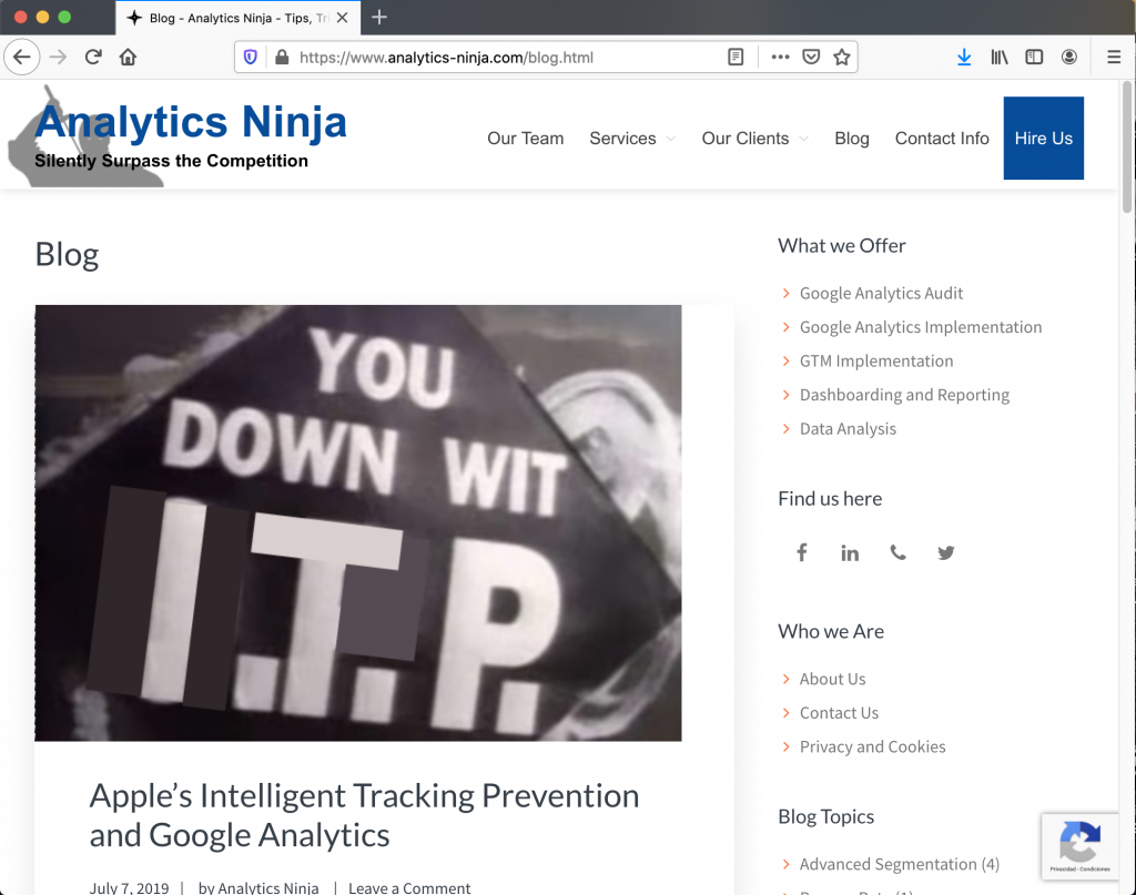 blog Analytics Ninja